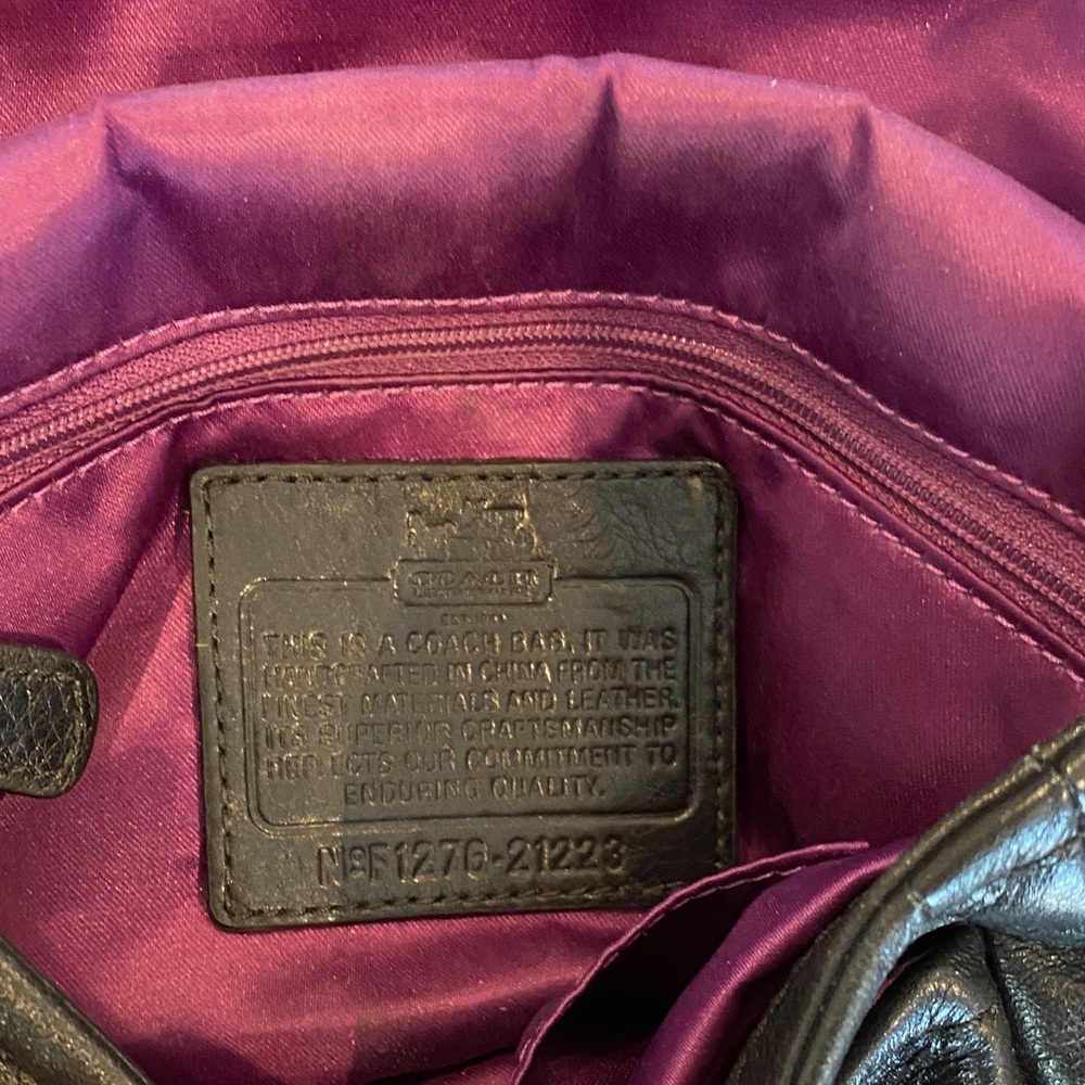 Coach Black Leather Crossbody Bag - Picture 5 of 6